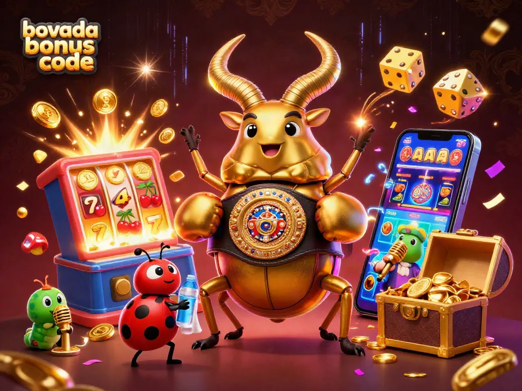 Experience the excitement of Bovada bonus code promotions with vibrant casino-themed action