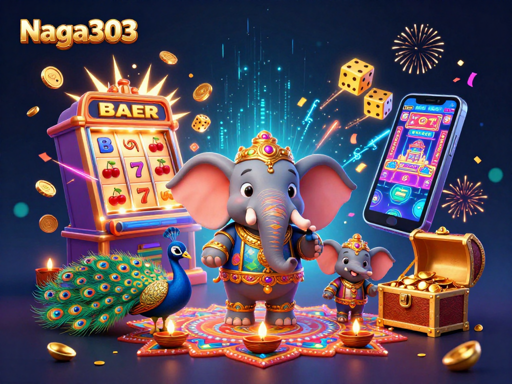 Naga303 menghadirkan permainan slot online yang mempesona dengan berbagai simbol dan lampu penuh warna.