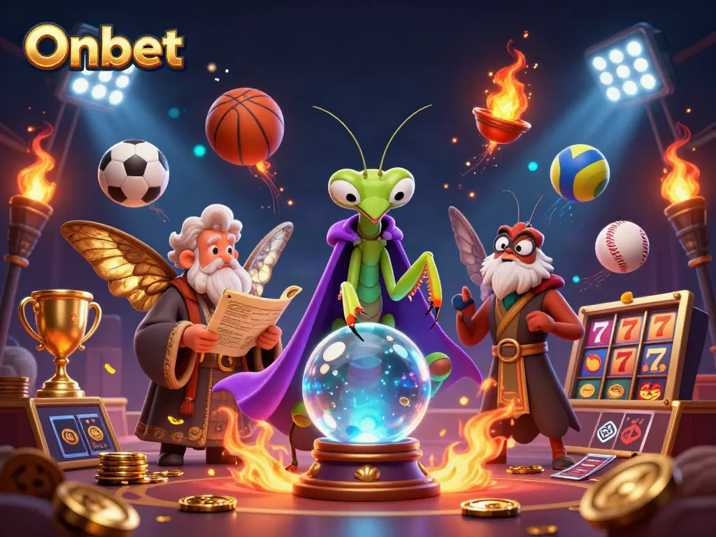 Engage in Onbet's thrilling atmosphere with a dynamic casino scene full of fortune