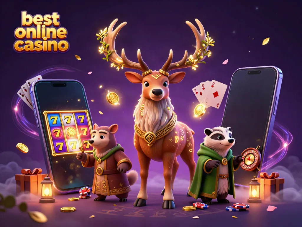 Experience the best online casino with a mystical druid and enchanting gaming elements.