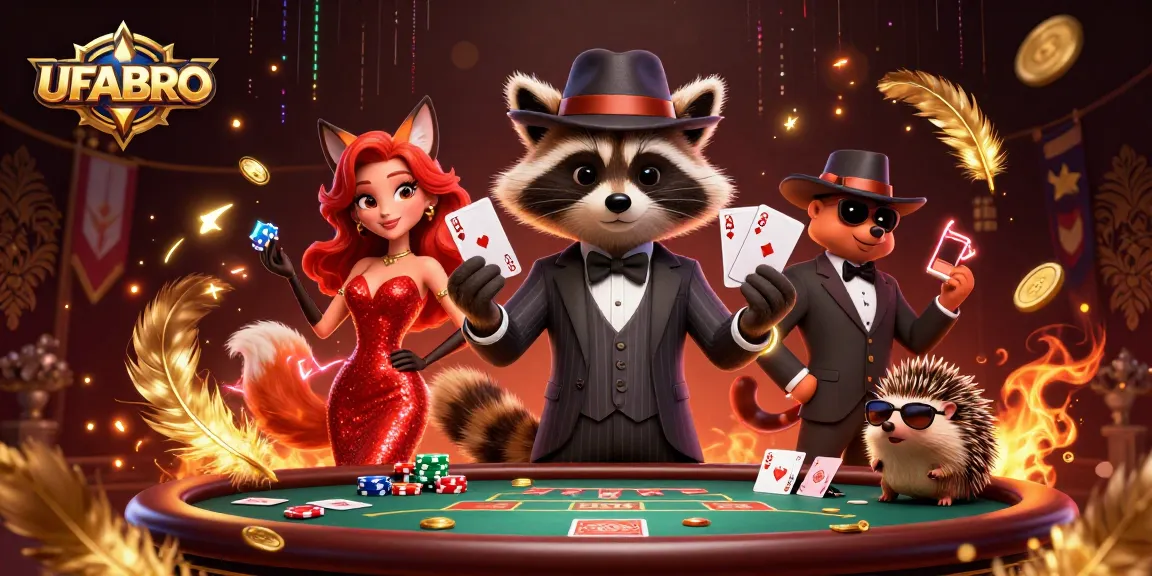 Experience thrilling poker excitement with UFABRO's top games scene featuring charming characters.