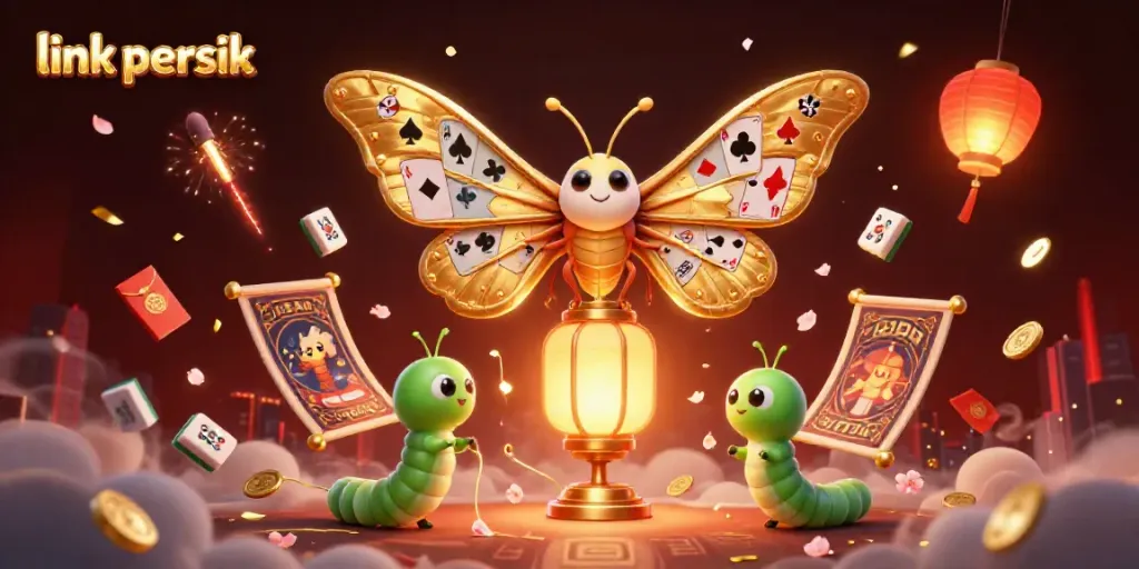 Menangkan permainan dengan link persik win, ilustrasi kasino yang megah dan colorful.