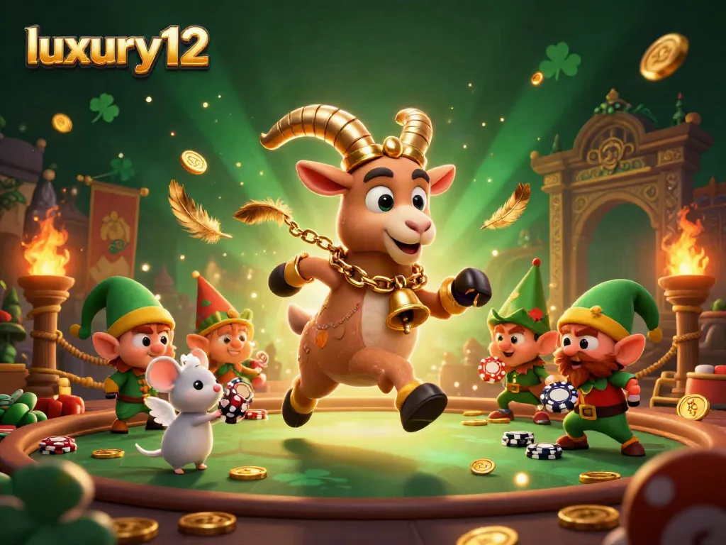 Experience the thrilling world of luxury12 casino gaming with a festive and spooky scene.