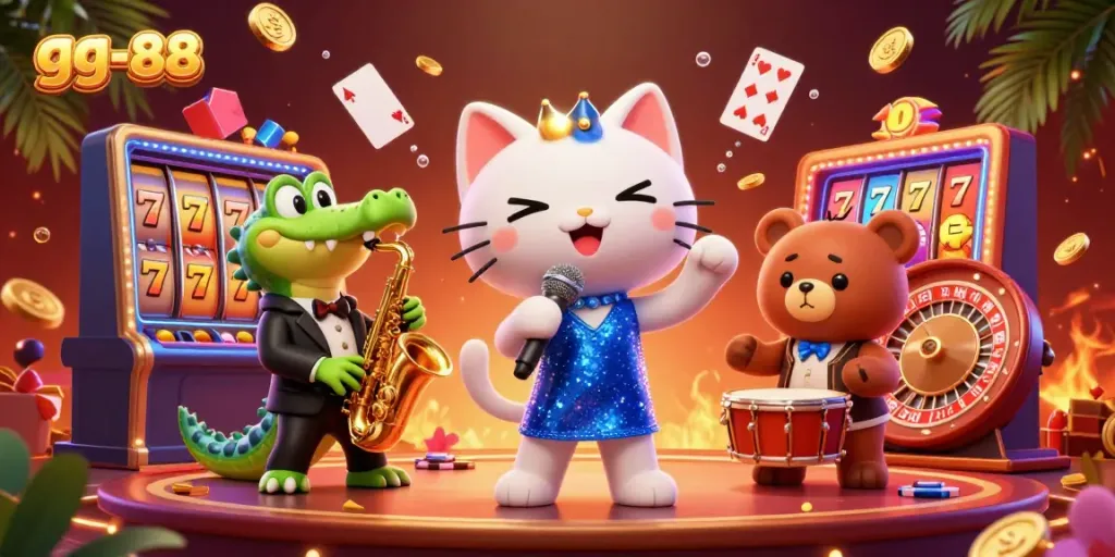 Engage with gg-88 casino excitement featuring dynamic 3D characters and vibrant slot visuals.