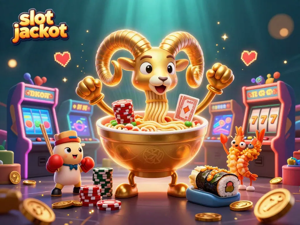 Experience thrilling slot jackpot excitement with animated characters and vibrant casino elements.