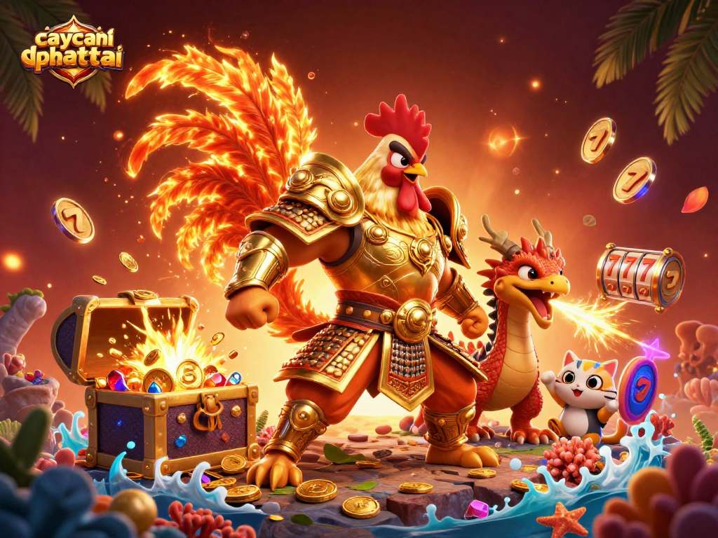Caycanhphattai introduces an exciting gaming experience with vibrant fighting characters and dynamic casino elements.