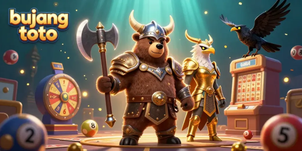 Engage with bujang toto's vibrant lottery scene, featuring dynamic characters and exciting game elements.