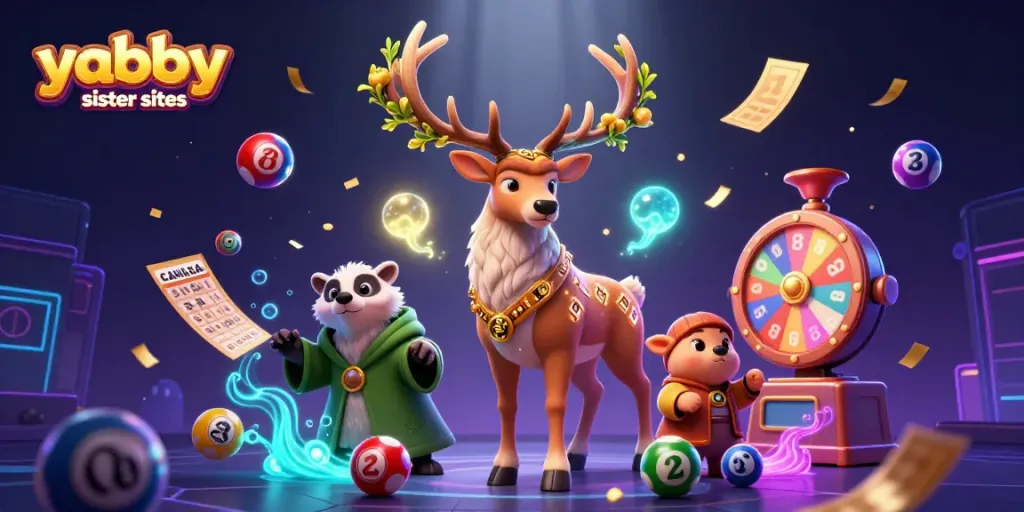 Play exciting games at yabby casino sister sites with colorful lottery elements and mystical characters.