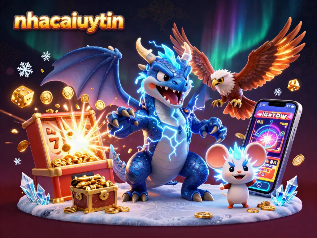 Engage in thrilling casino action with nhacaiuytin, celebrating jackpots and vibrant games.