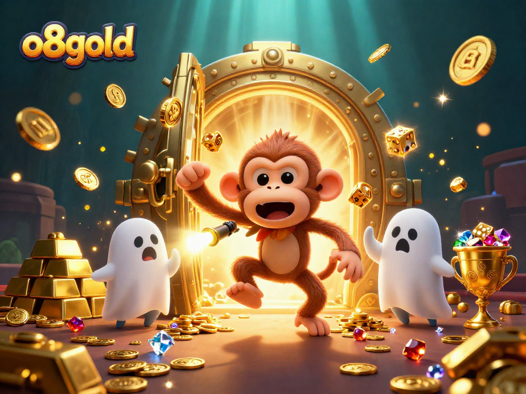 Engage with the thrilling adventure of o8gold, featuring a magical monkey juggler in a haunted casino setting.