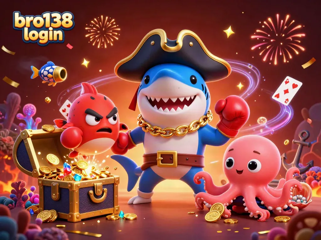 Engage in the excitement of bro138 login with fun characters and dynamic casino elements.